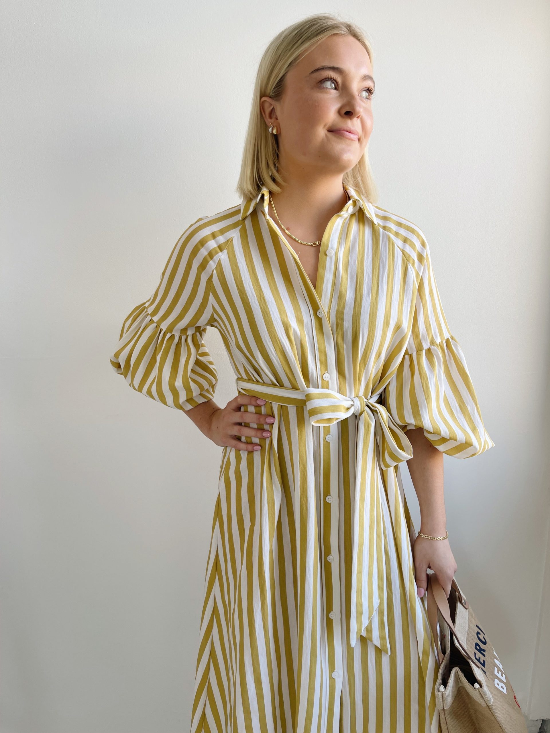 Ischia Yellow Stripe Dress - Image 3
