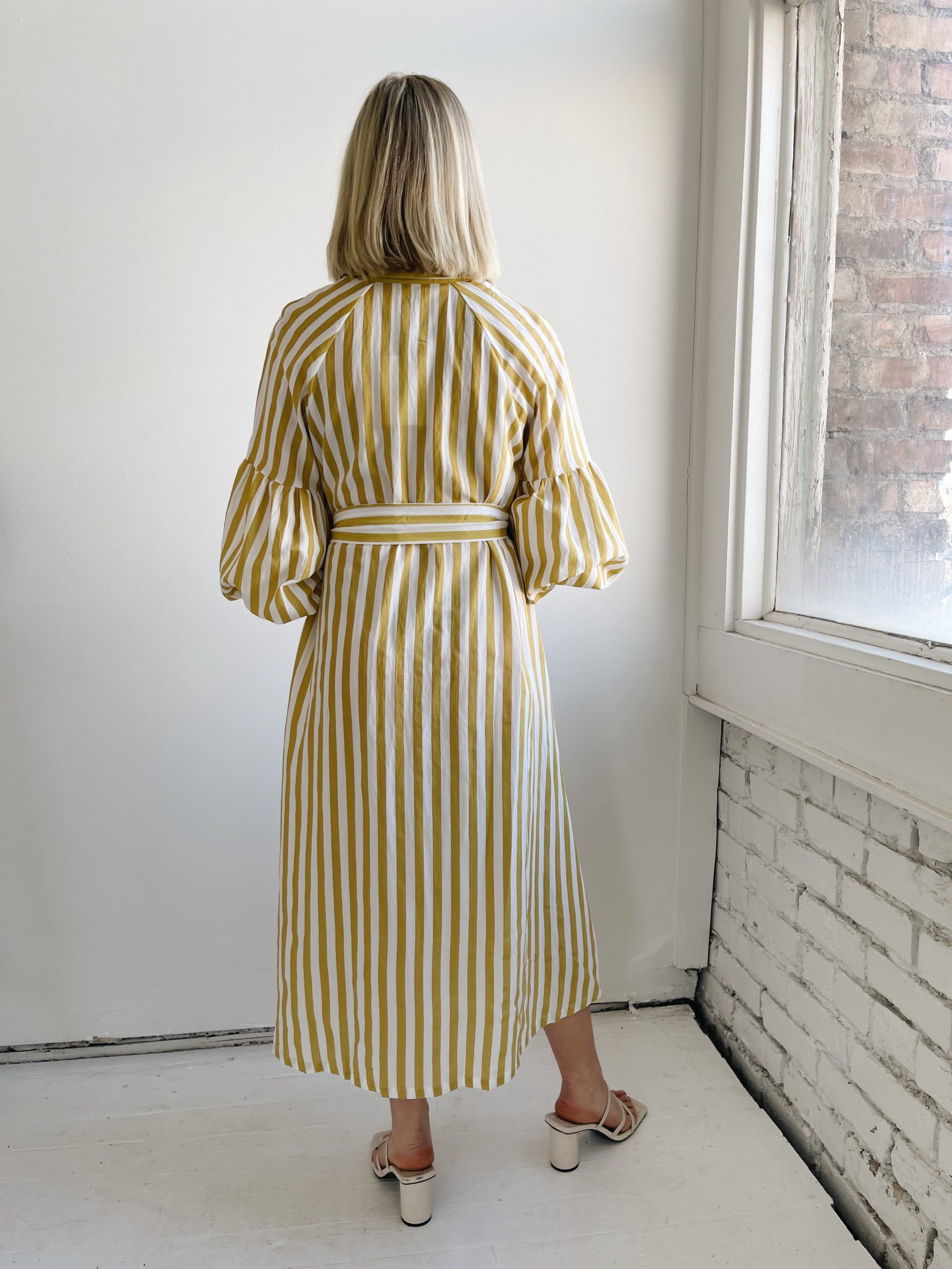 Ischia Yellow Stripe Dress - Image 4