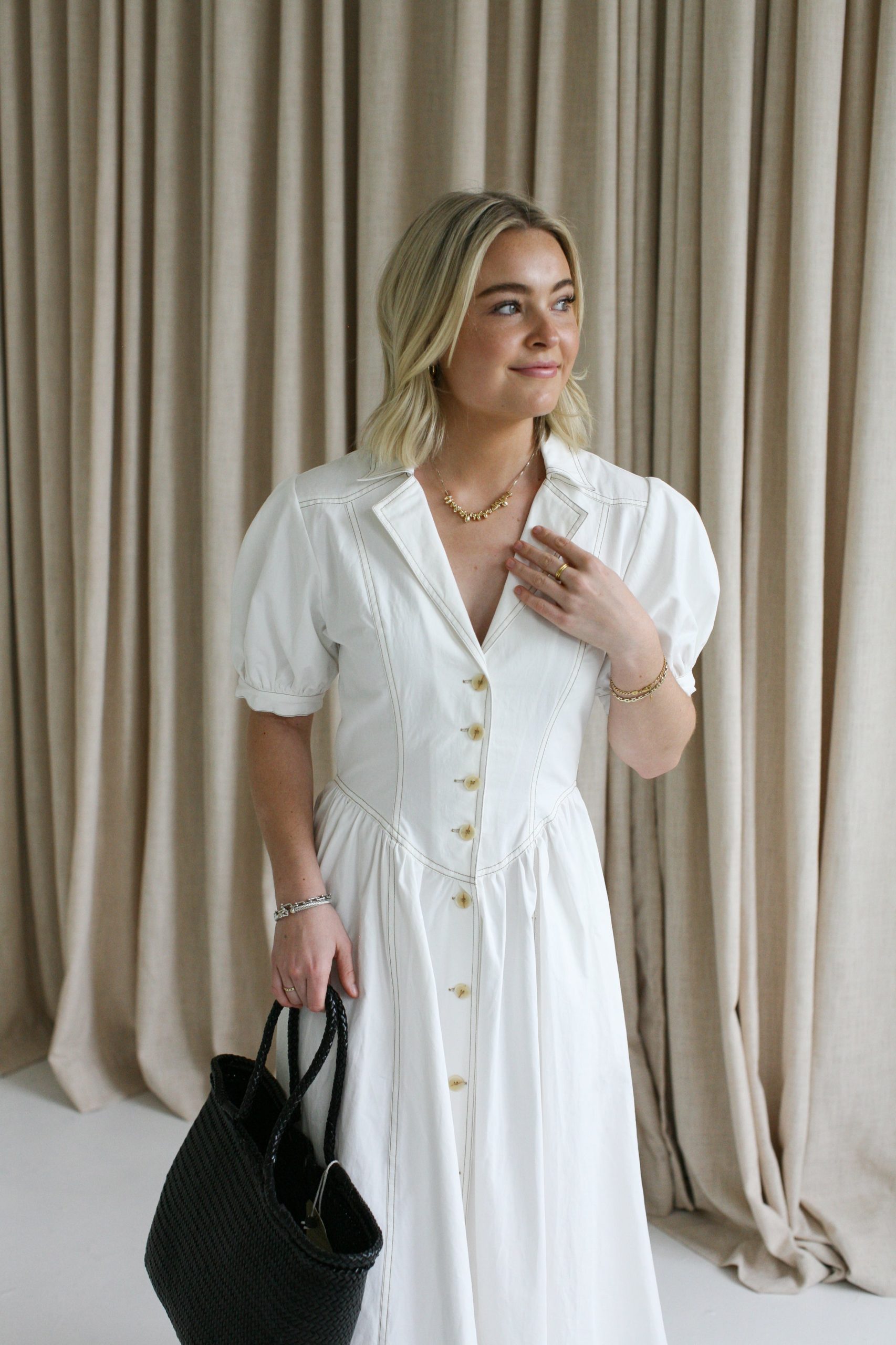 Piper Puff Sleeve Dress - Image 4