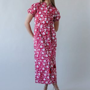 Maison De Frederic Red Maxi Dress