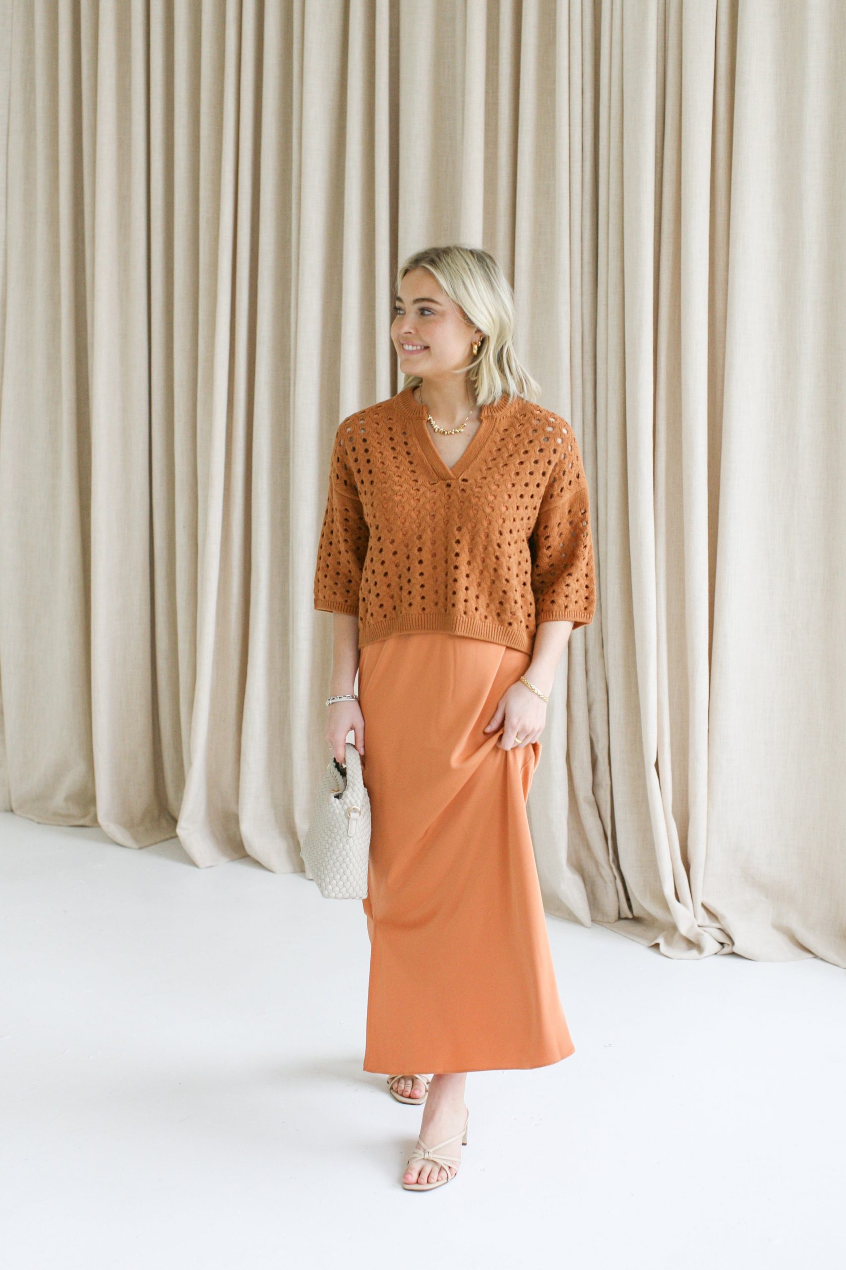 Terracotta Cami Dress Set - Image 2