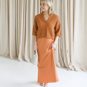 Terracotta Cami Dress Set