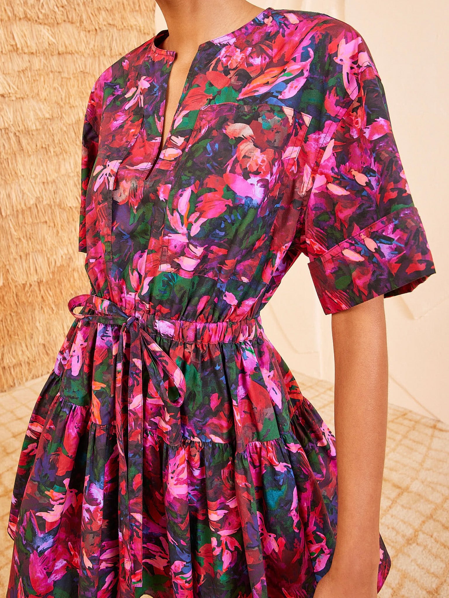 Ulla Johnson Nadira Dress in Hibiscus - Image 3