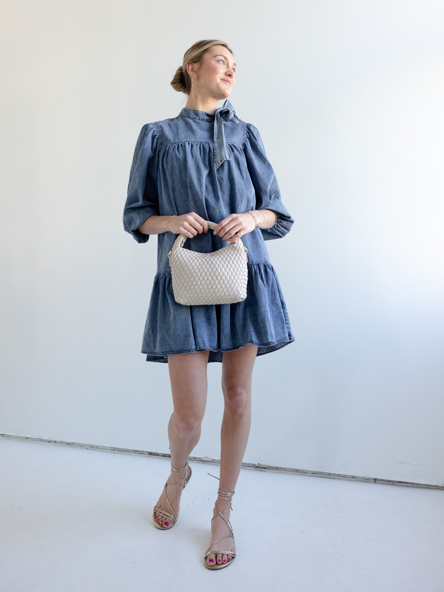 Kennedy Denim Mini Dress - Image 7