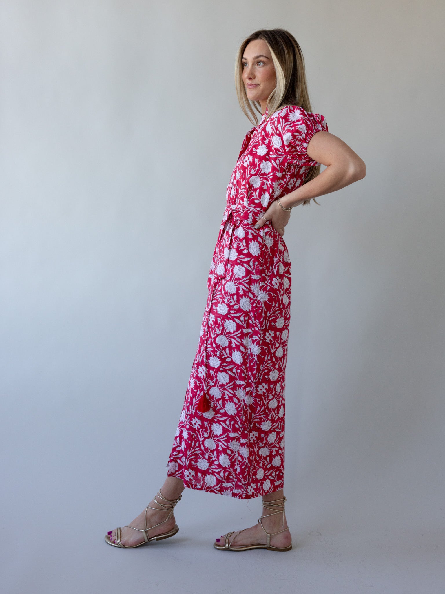 Maison De Frederic Red Maxi Dress - Image 2