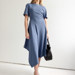 Asymmetric Knit Dress