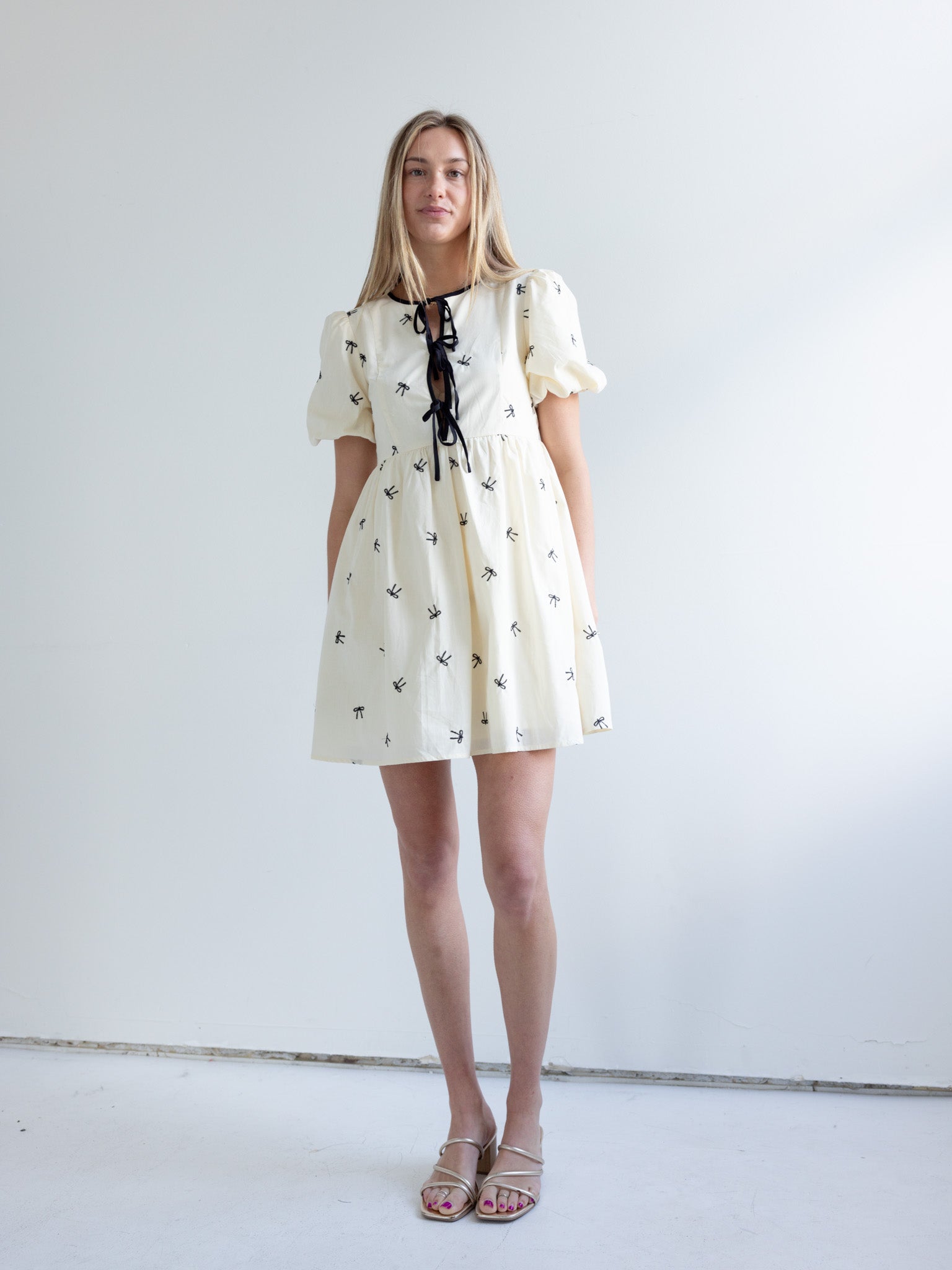 Bow Mini Dress - Image 2