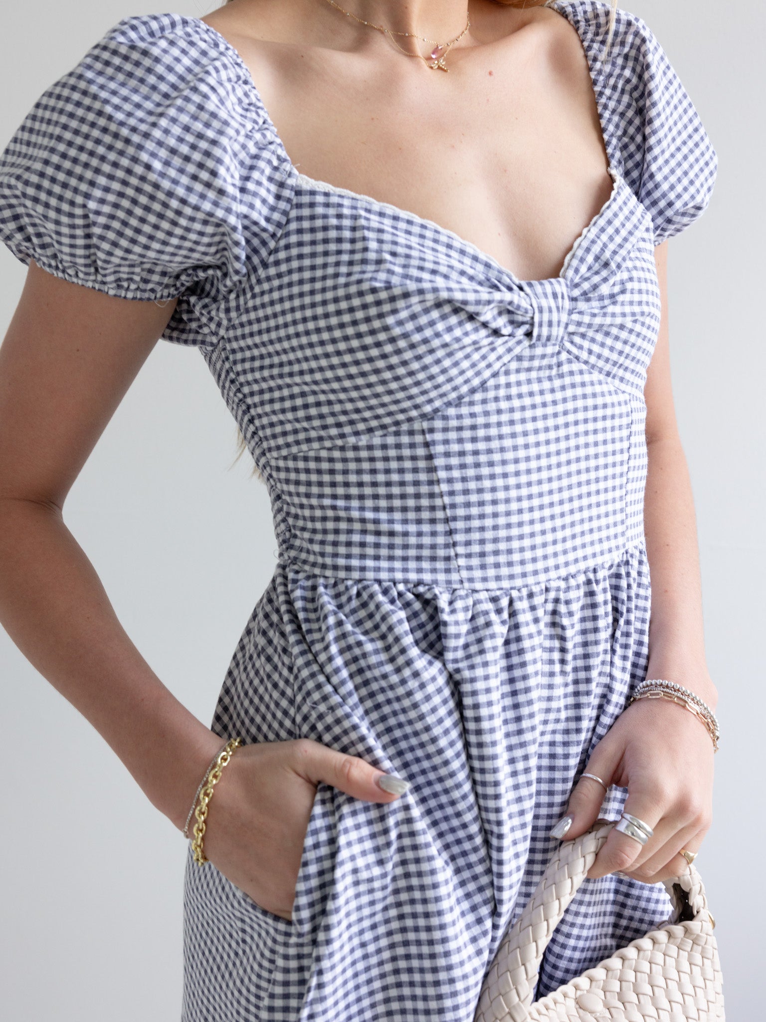 Gingham Sweetheart Dress - Image 5