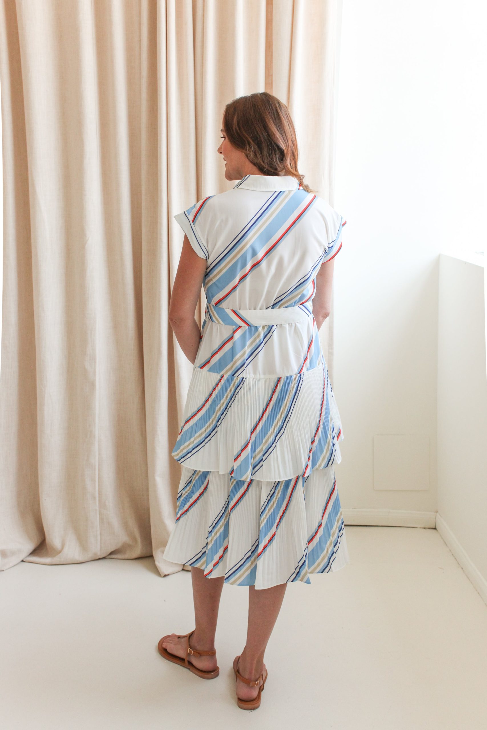 Porto Stripe Dress - Image 2