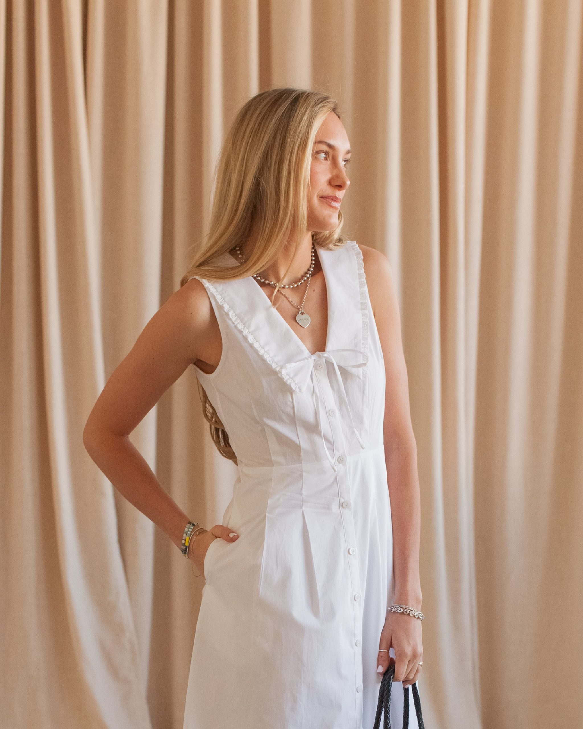 Cleo Poplin Dress - Image 2