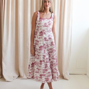 Vienna Toile Midi Dress