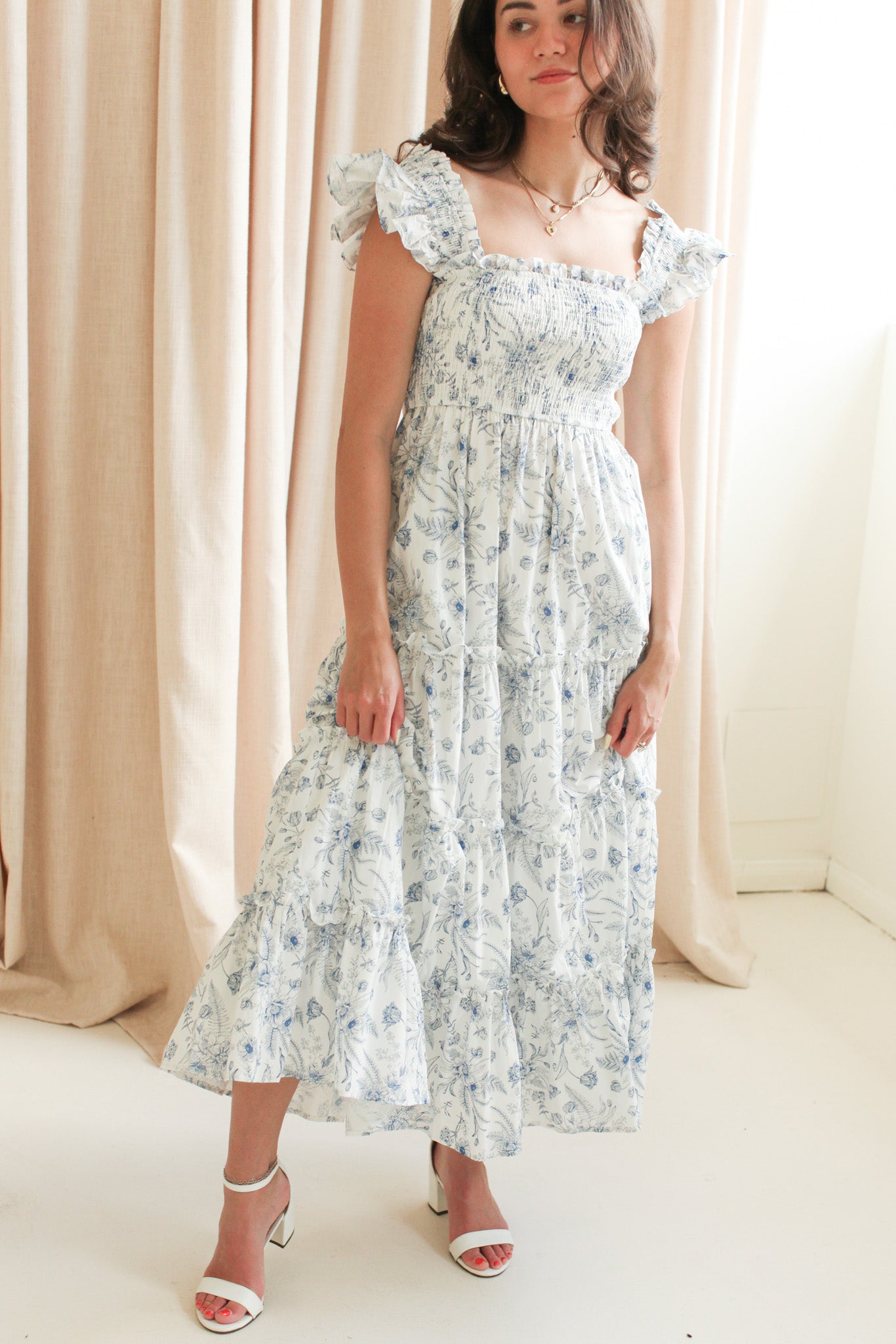 Josie Tiered Midi Dress - Image 2