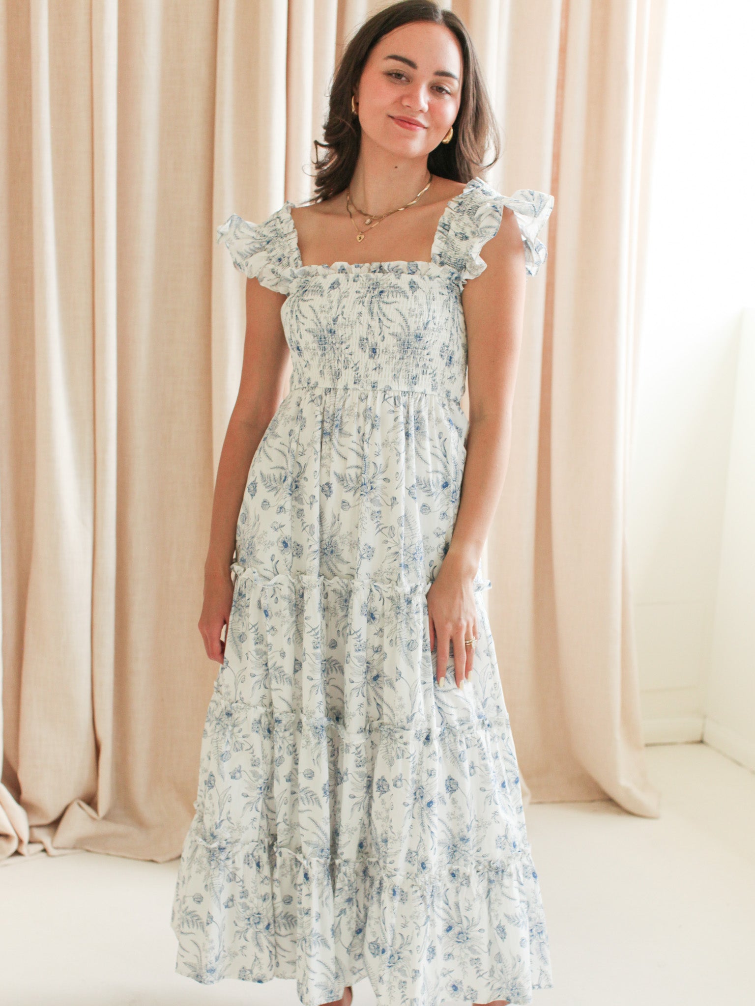 Josie Tiered Midi Dress - Image 3