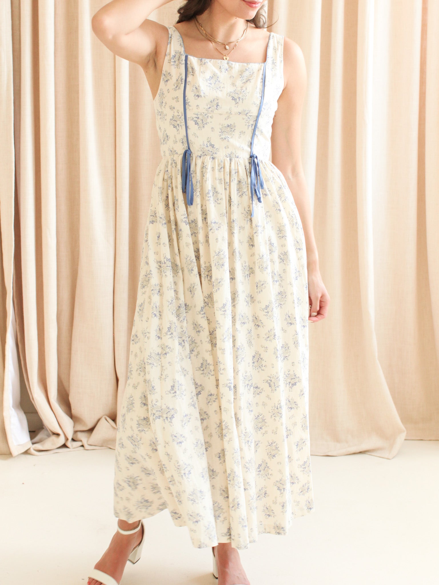 Isla Floral Tank Dress - Image 3