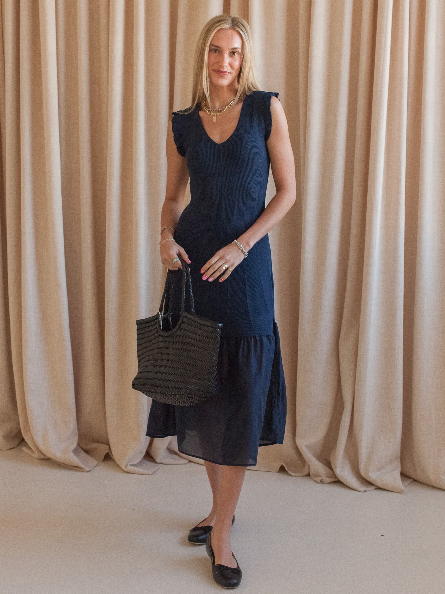 Misha Knit Midi Dress