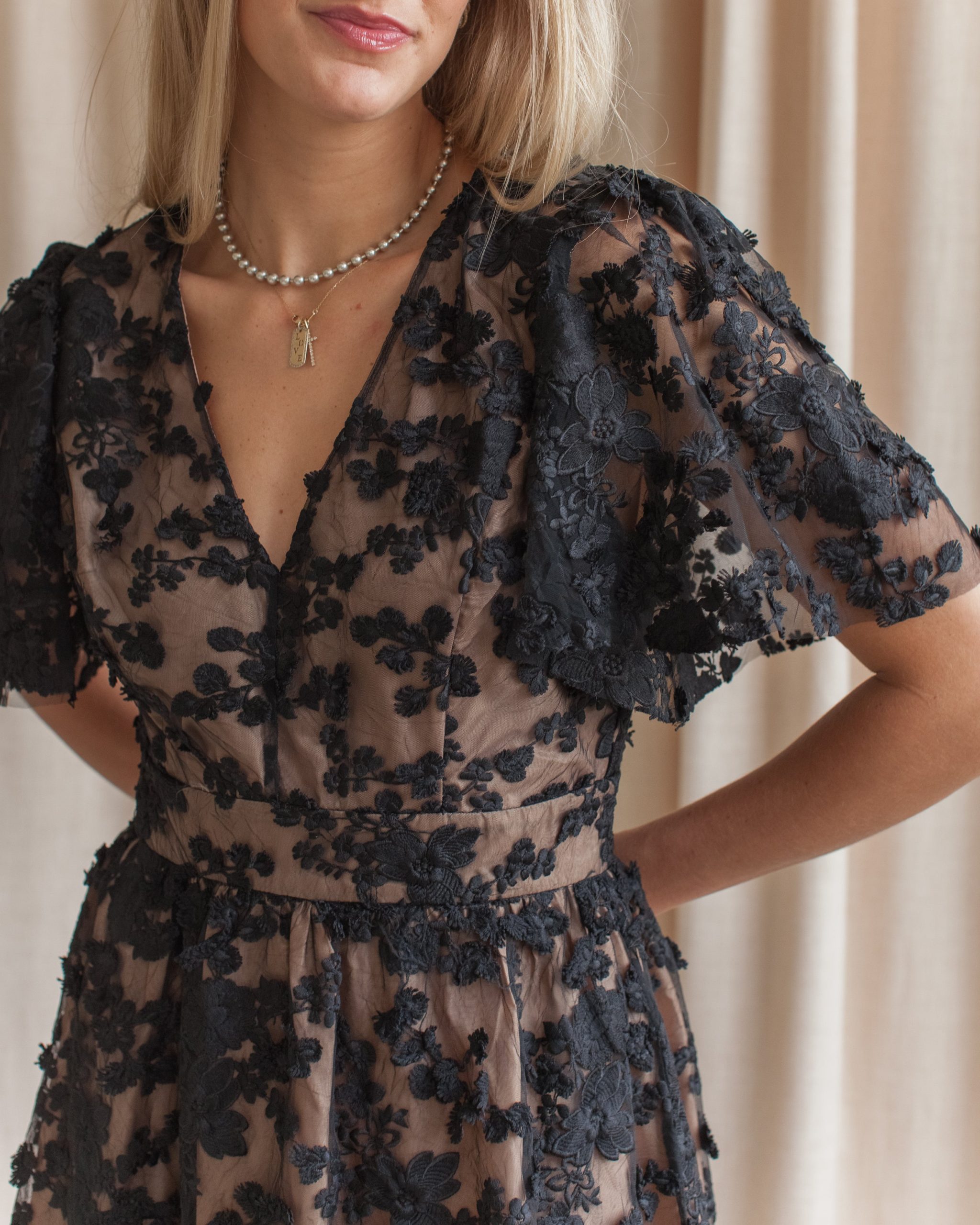 Sophia Lace Midi Dress - Image 4
