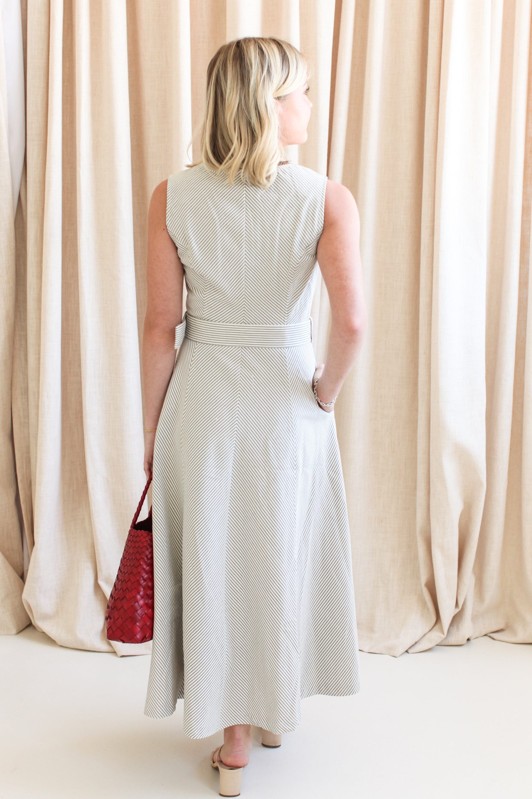 Valerie Striped Midi Dress - Image 7
