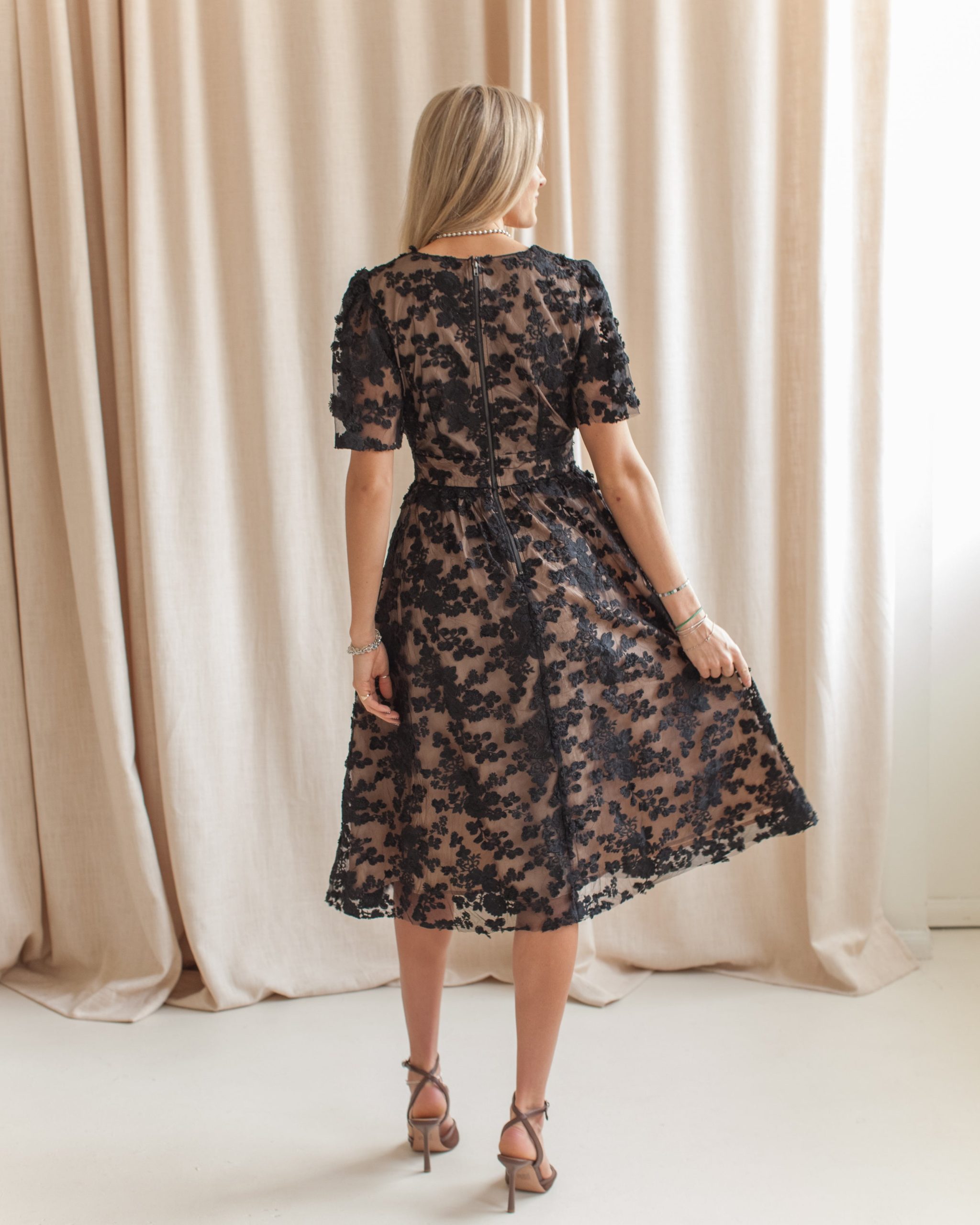 Sophia Lace Midi Dress - Image 6