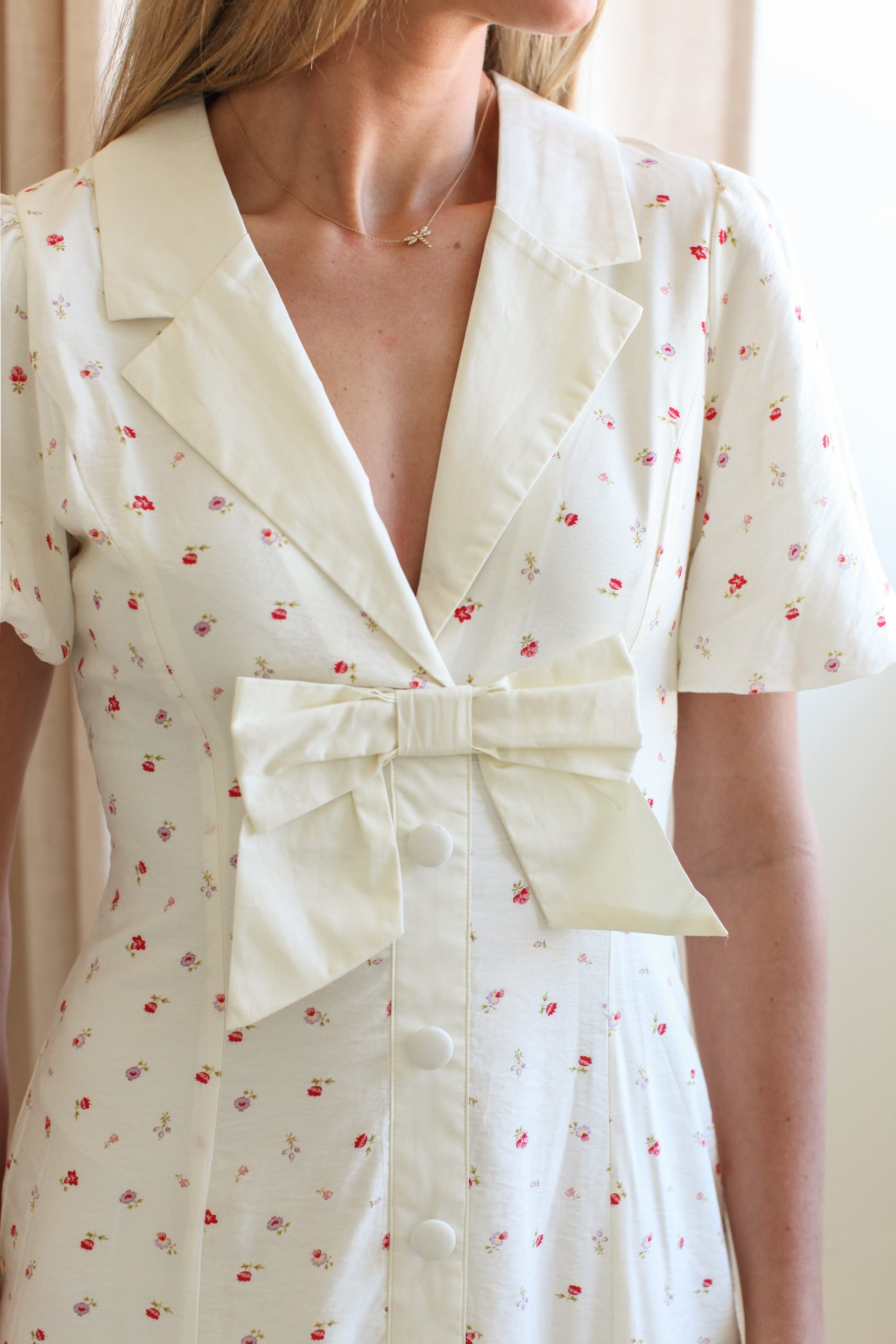 Daphne Bow Midi Dress - Image 4