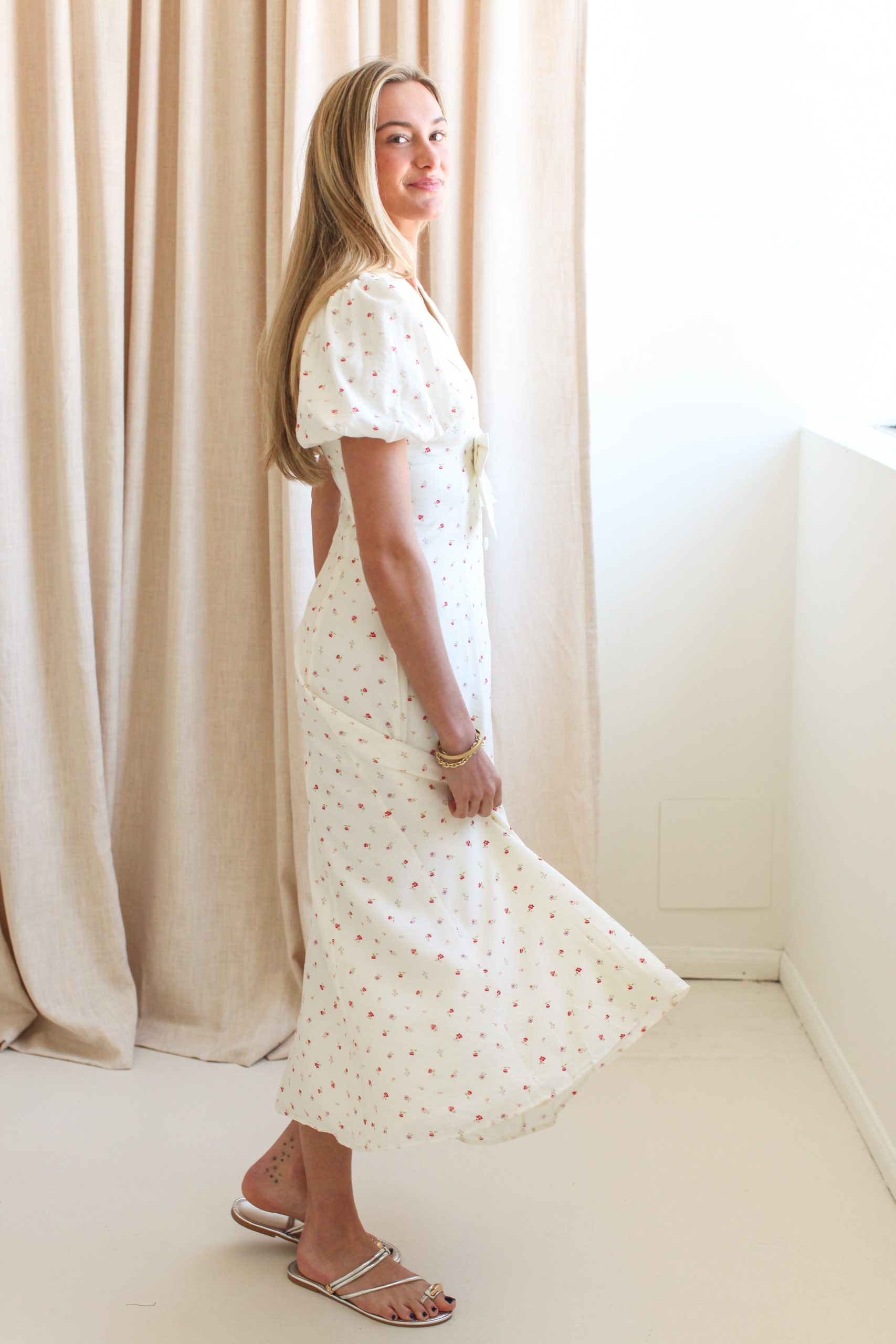 Daphne Bow Midi Dress - Image 5