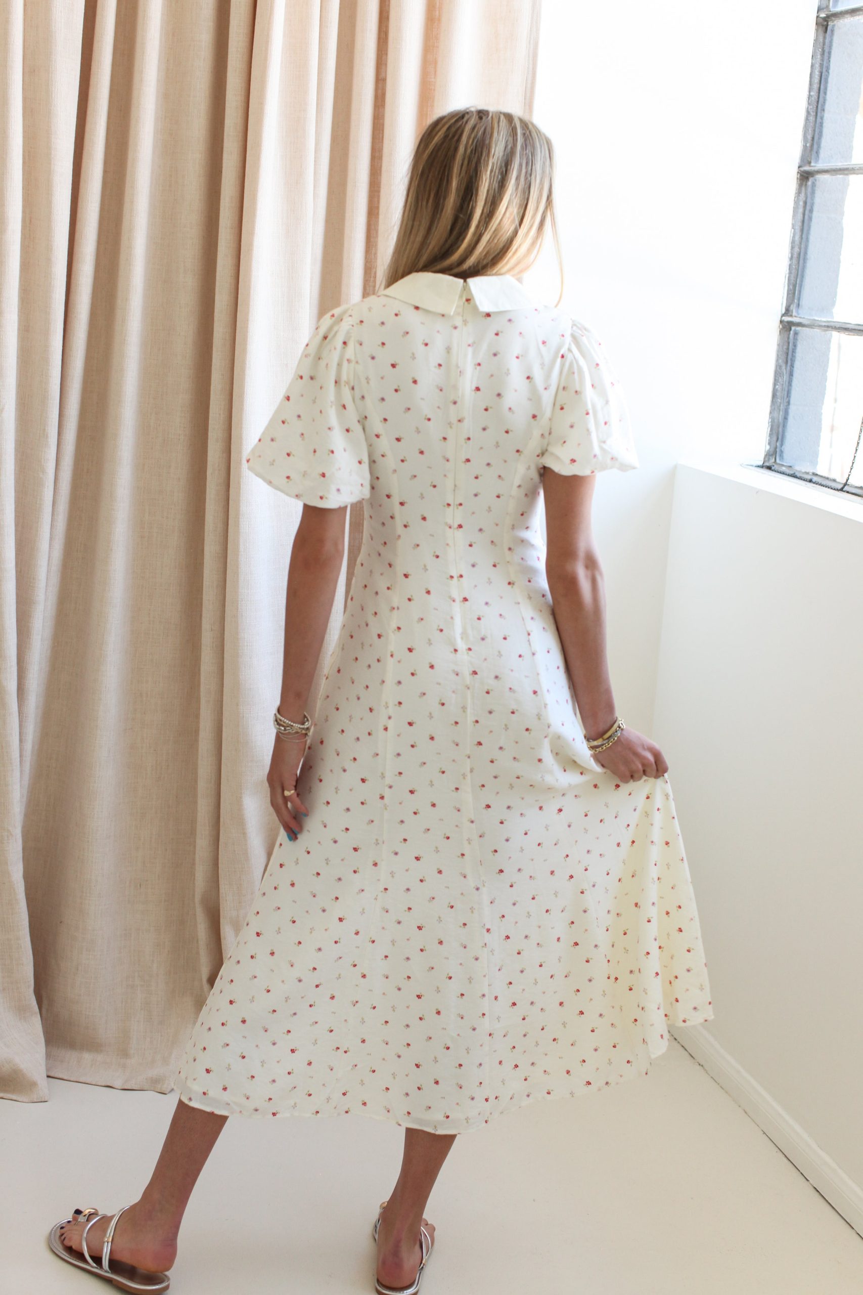 Daphne Bow Midi Dress - Image 3