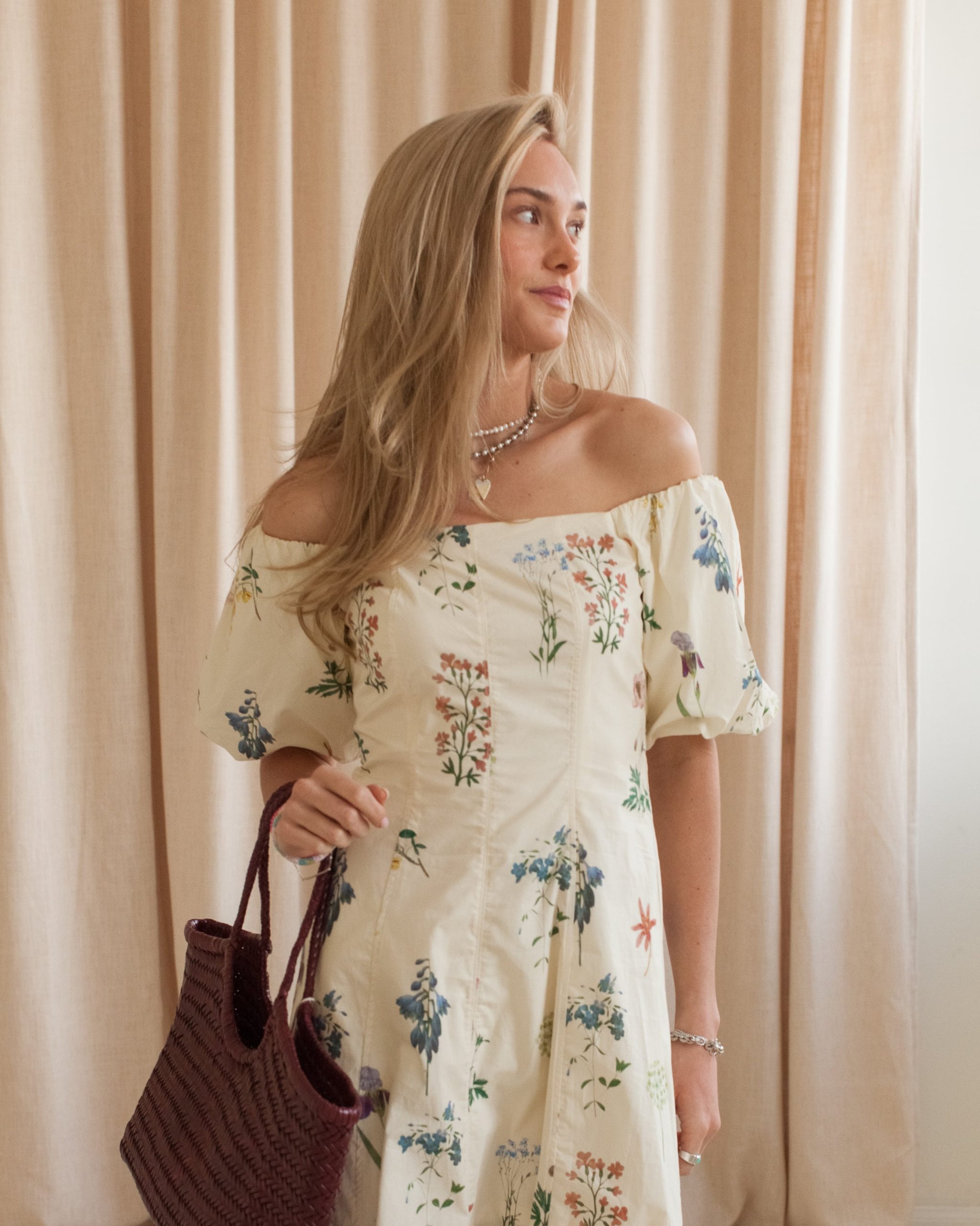 Meredith Floral Midi Dress - Image 4