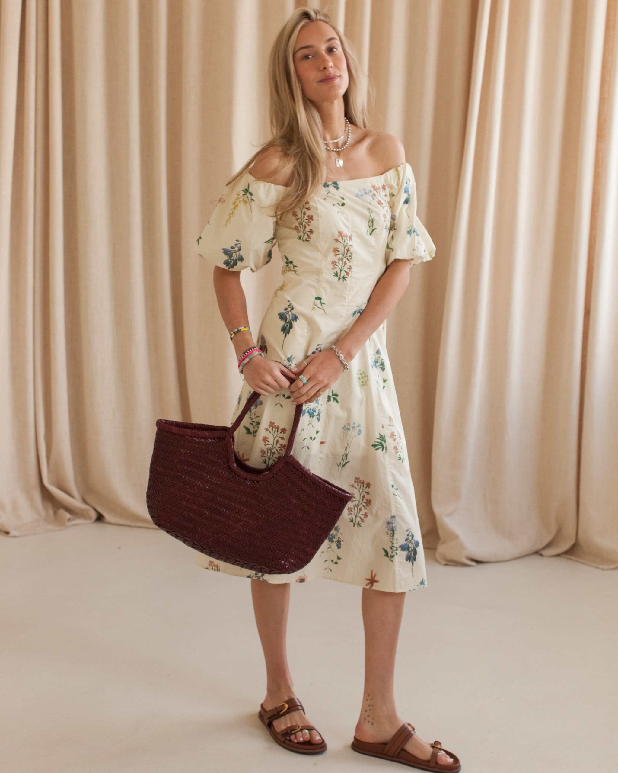 Meredith Floral Midi Dress - Image 2