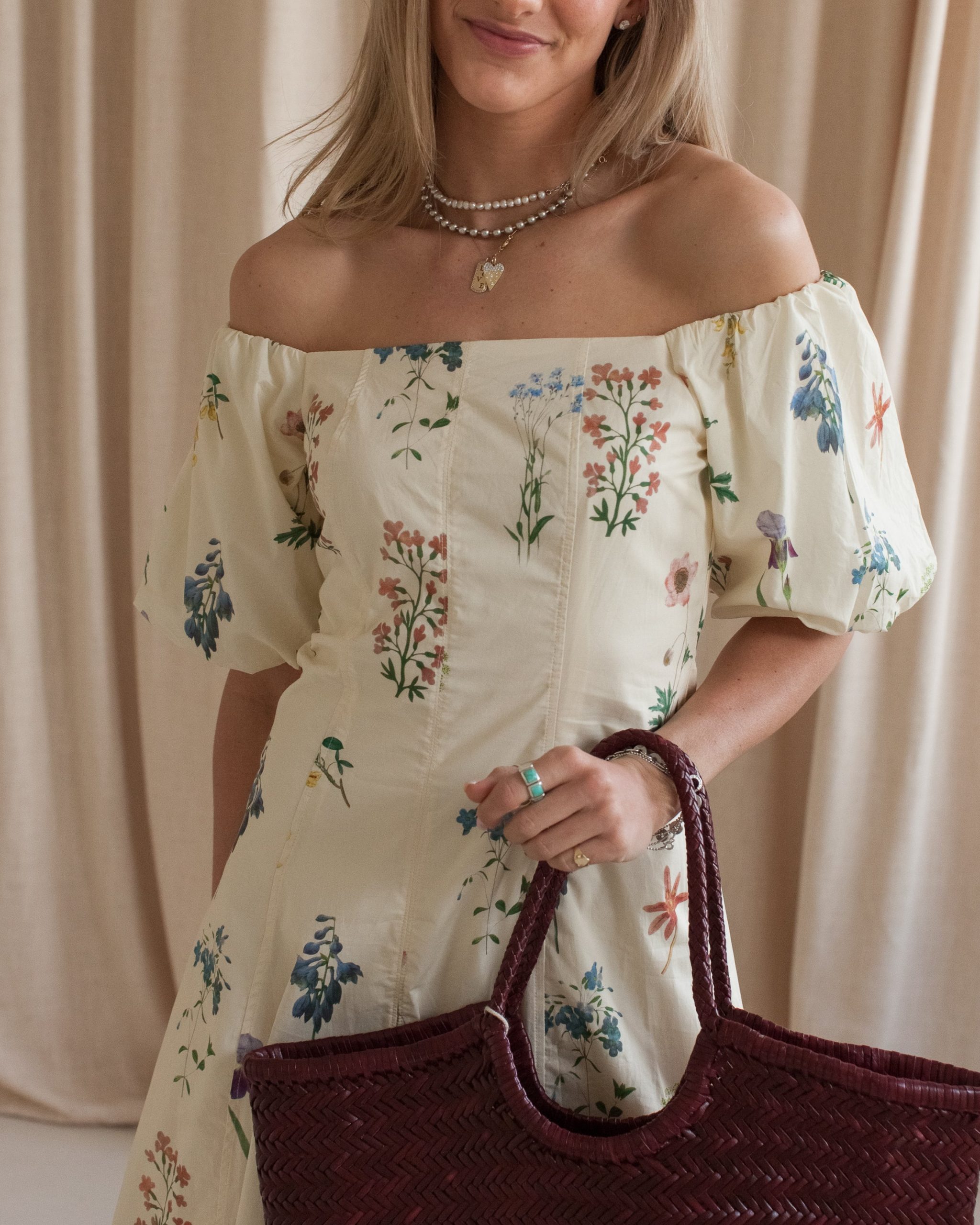 Meredith Floral Midi Dress - Image 3