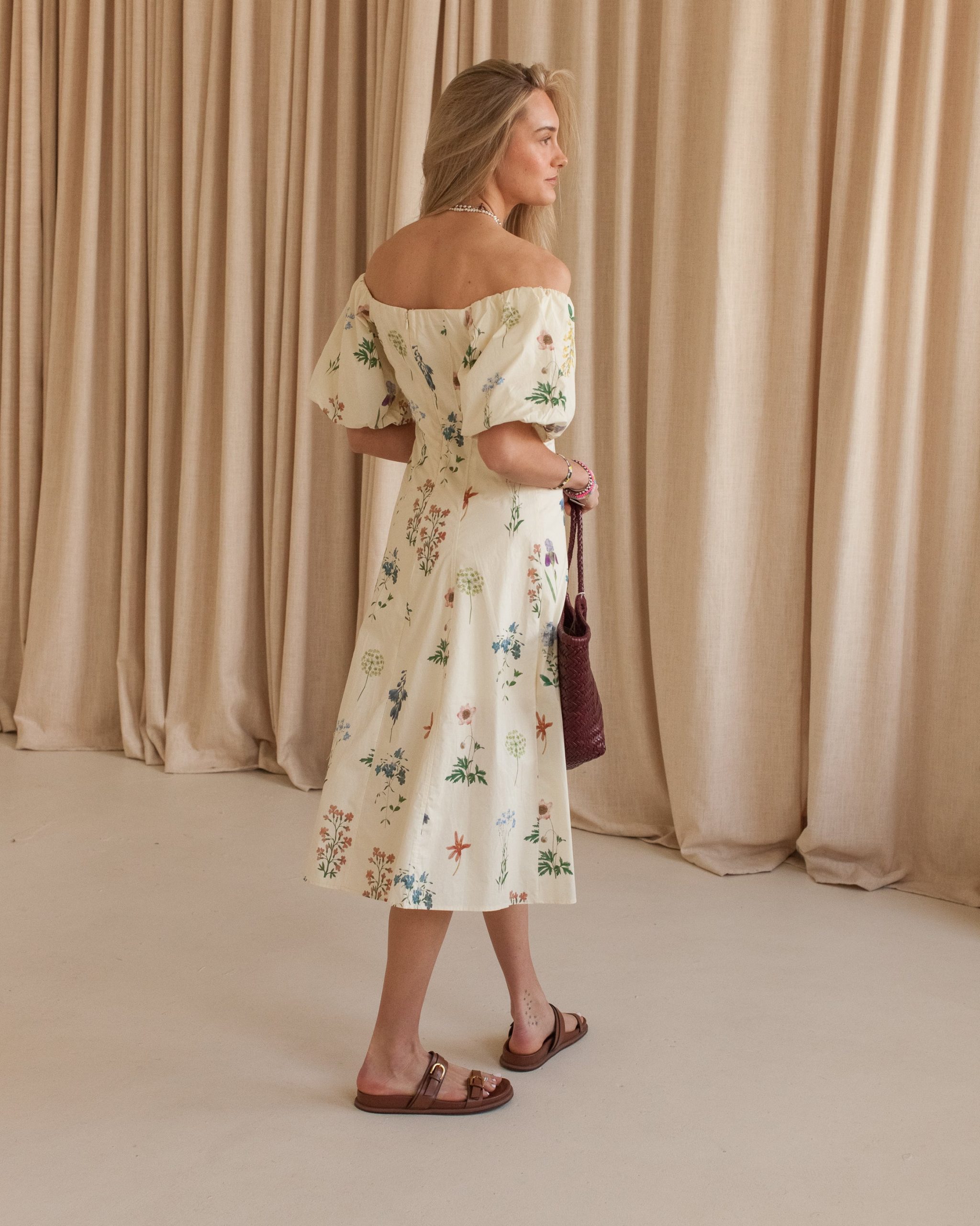 Meredith Floral Midi Dress - Image 5