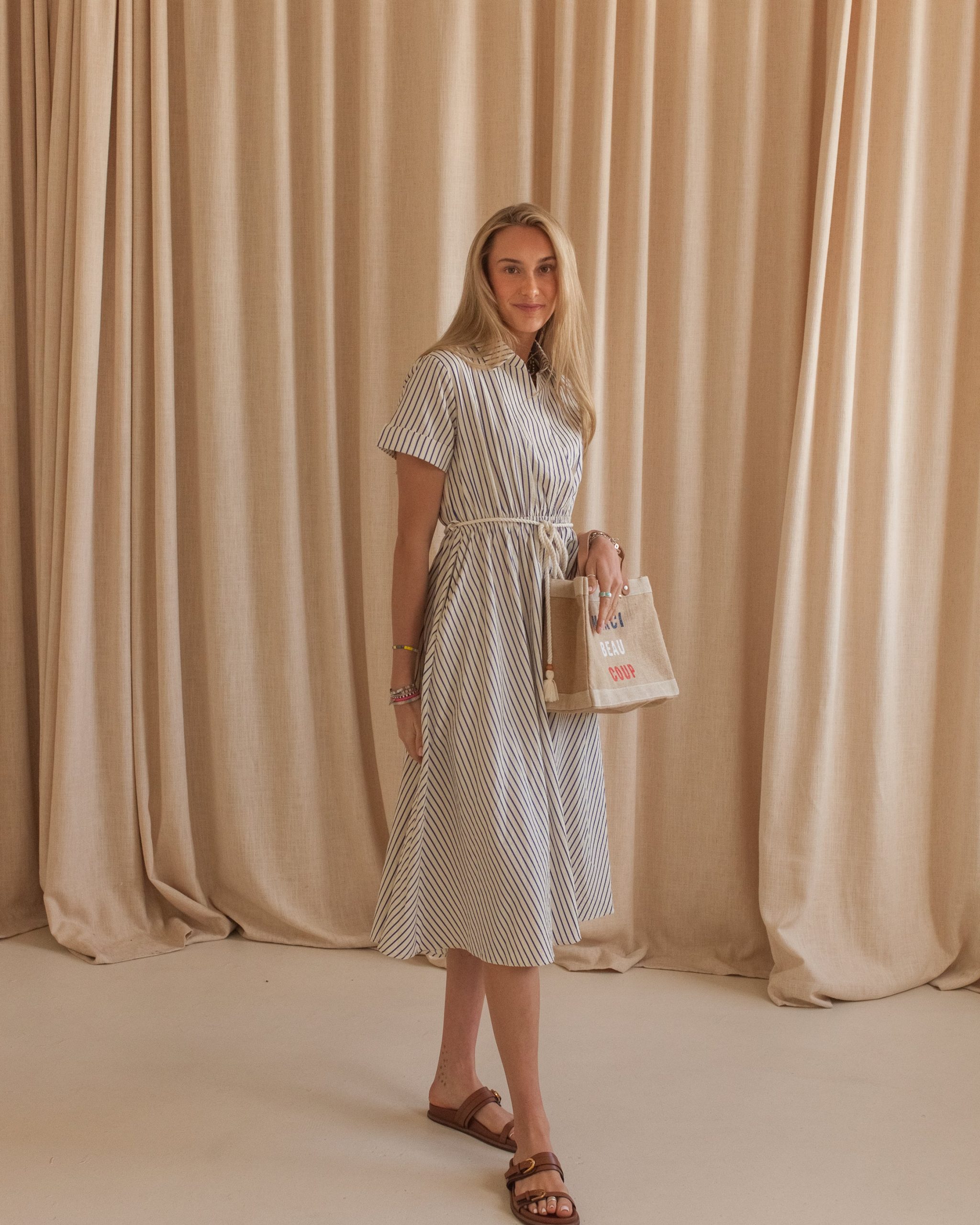Hadley Striped Midi Dress - Image 2
