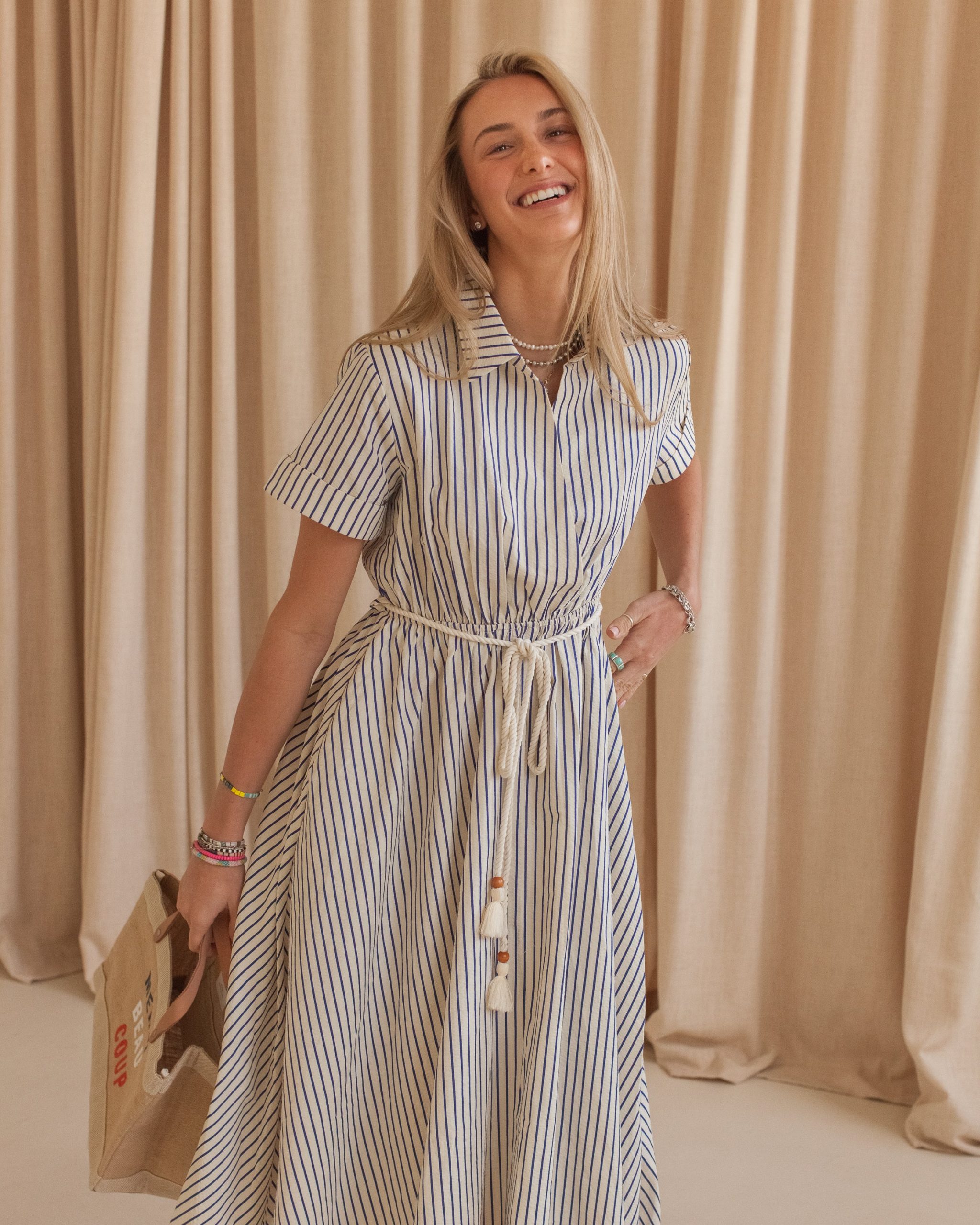Hadley Striped Midi Dress - Image 4