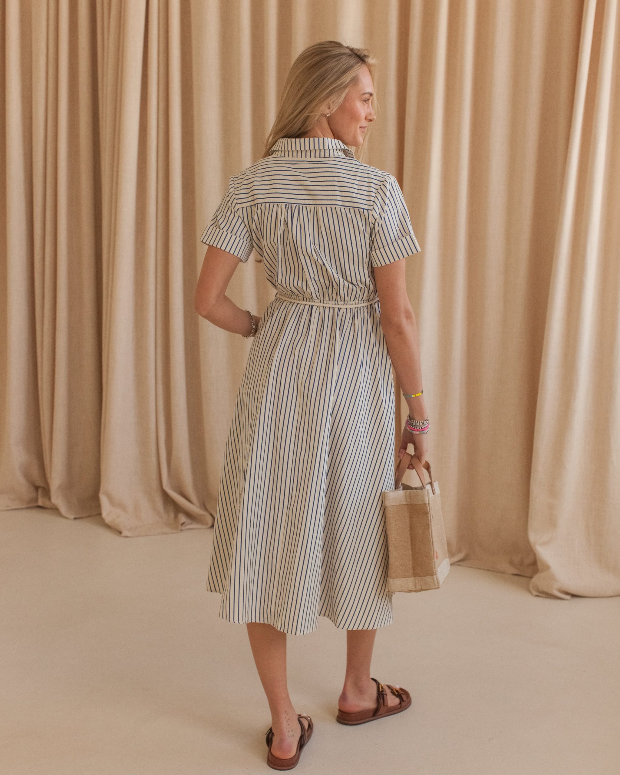 Hadley Striped Midi Dress - Image 6