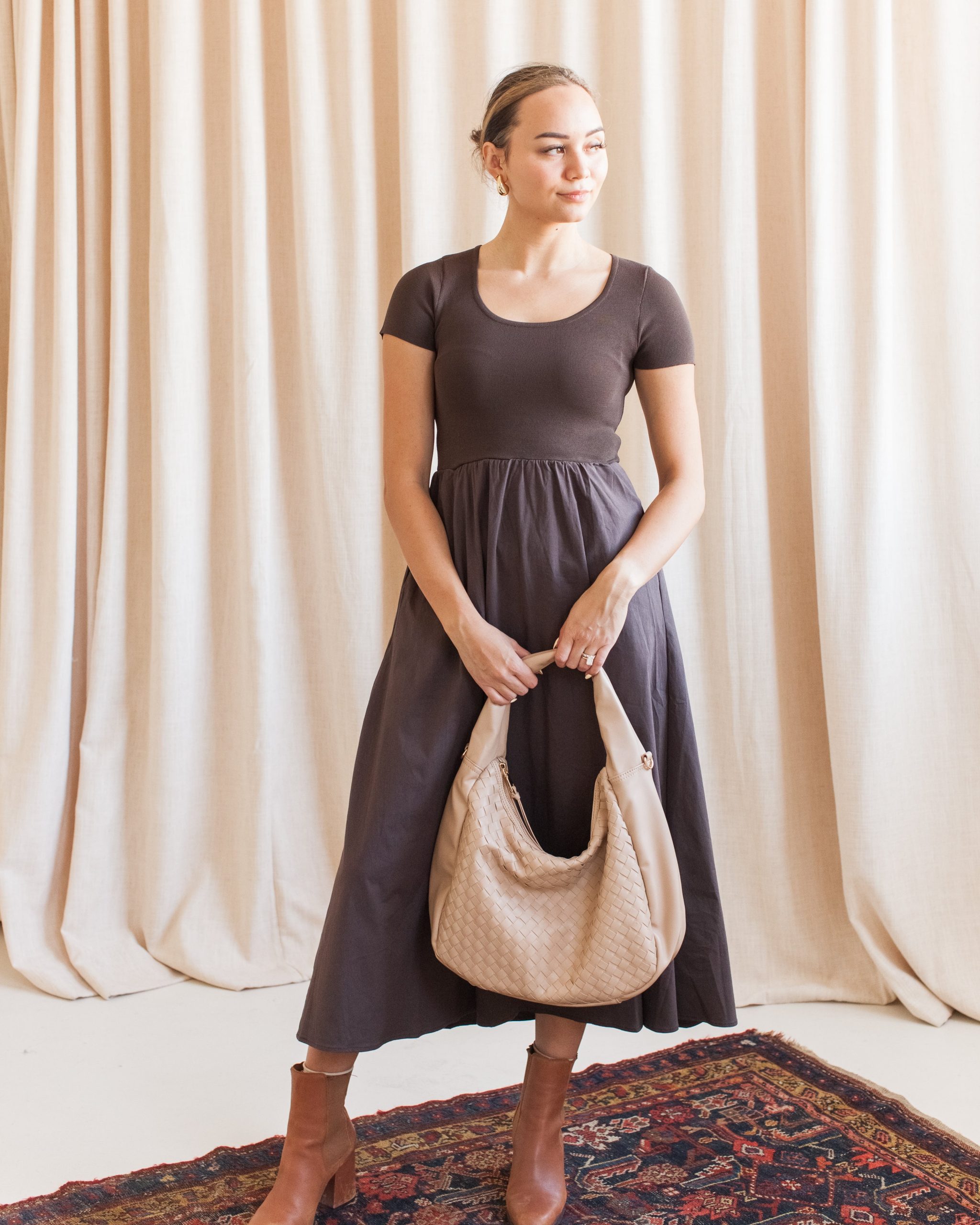 Sasha Dress - Brown - Image 2