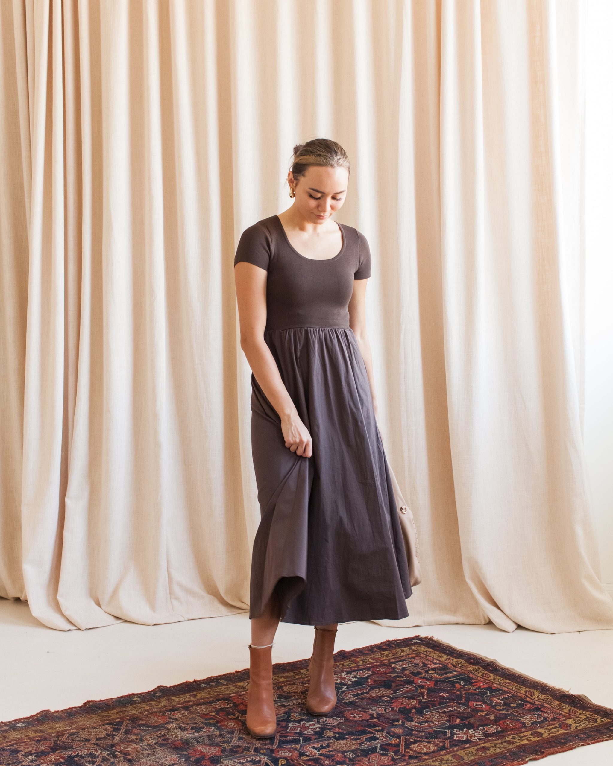 Sasha Dress - Brown - Image 3