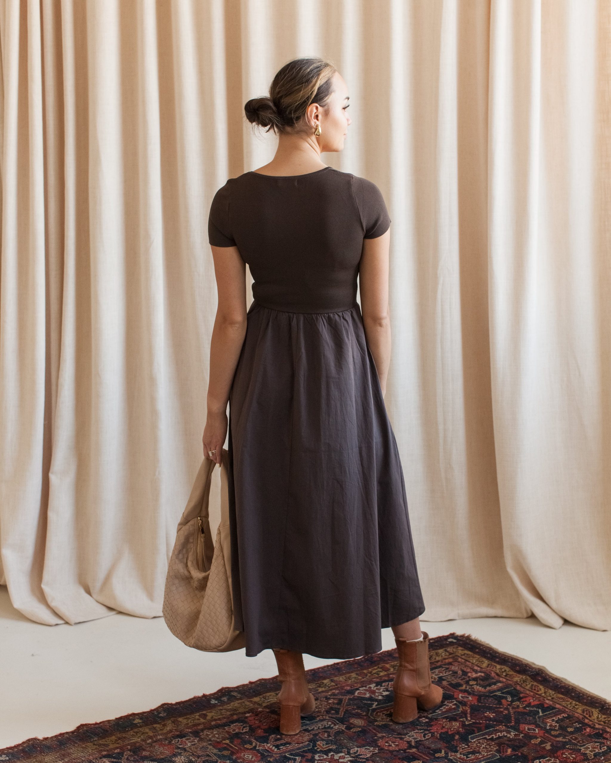 Sasha Dress - Brown - Image 5