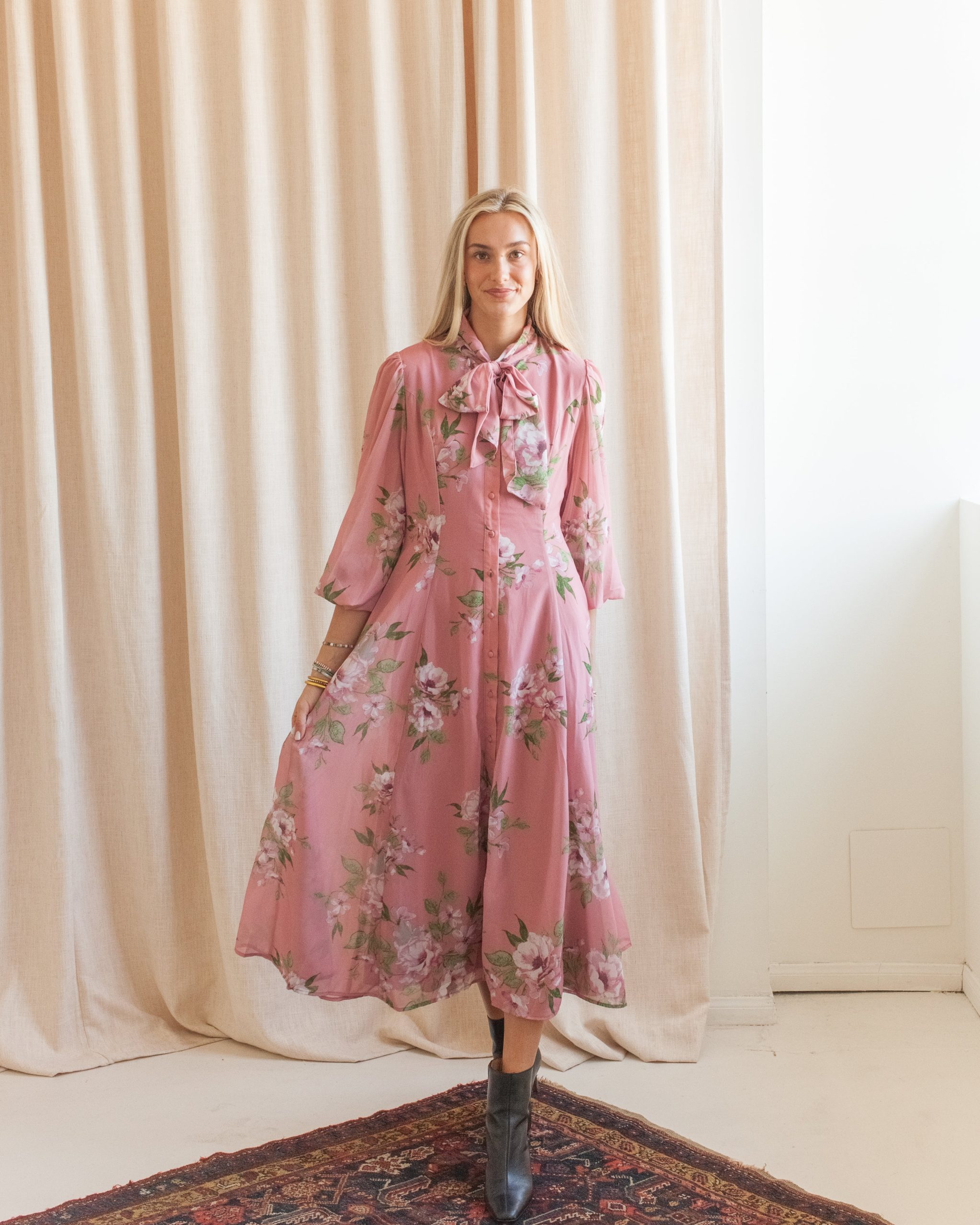 Elaine Floral Midi Dress - Image 2