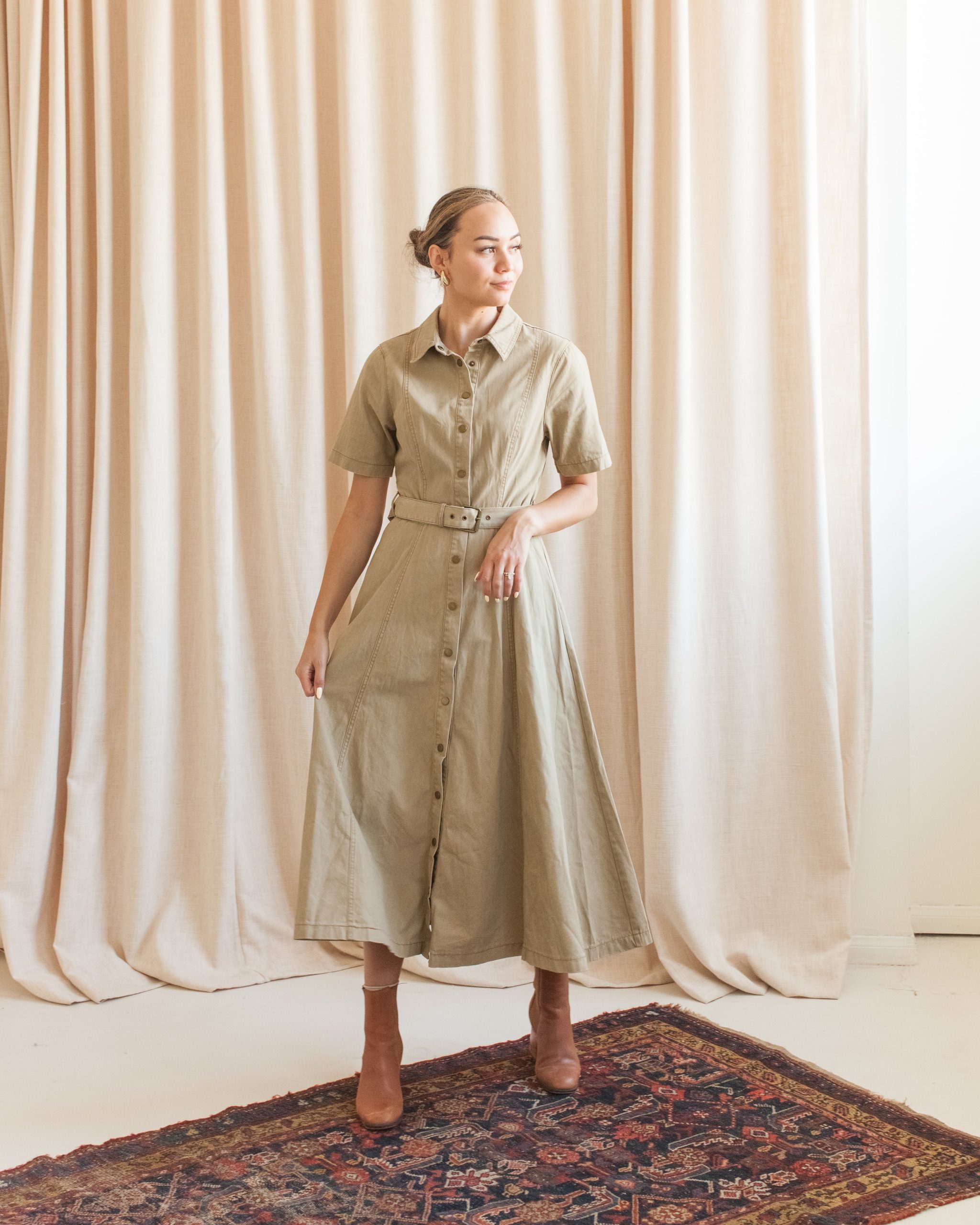 Felicity Belted Midi Dress - Image 3