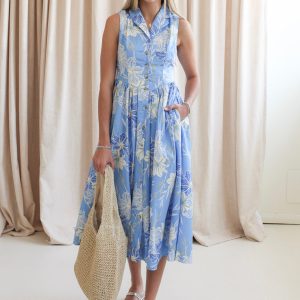 Stevie Collared Midi Dress