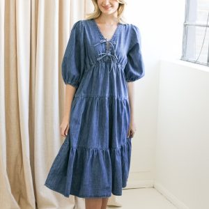 Harper Denim Midi Dress