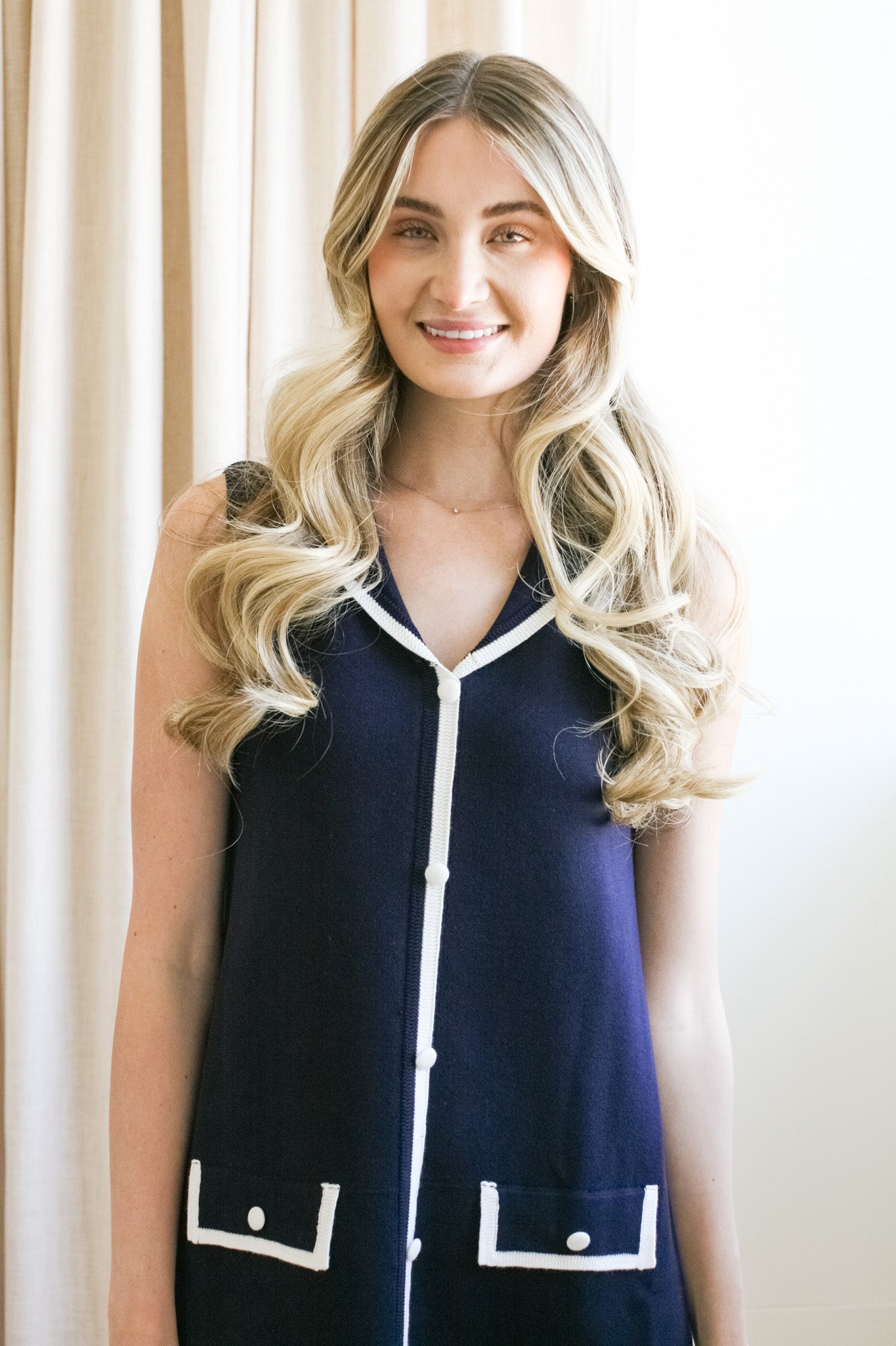 Sailor Collared Mini Dress - Image 2