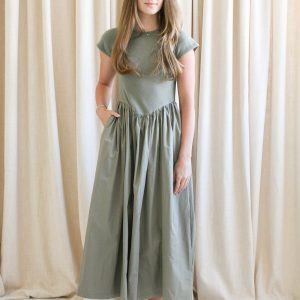 Hannah Poplin Midi Dress